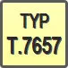 Piktogram - Typ: T.7657
